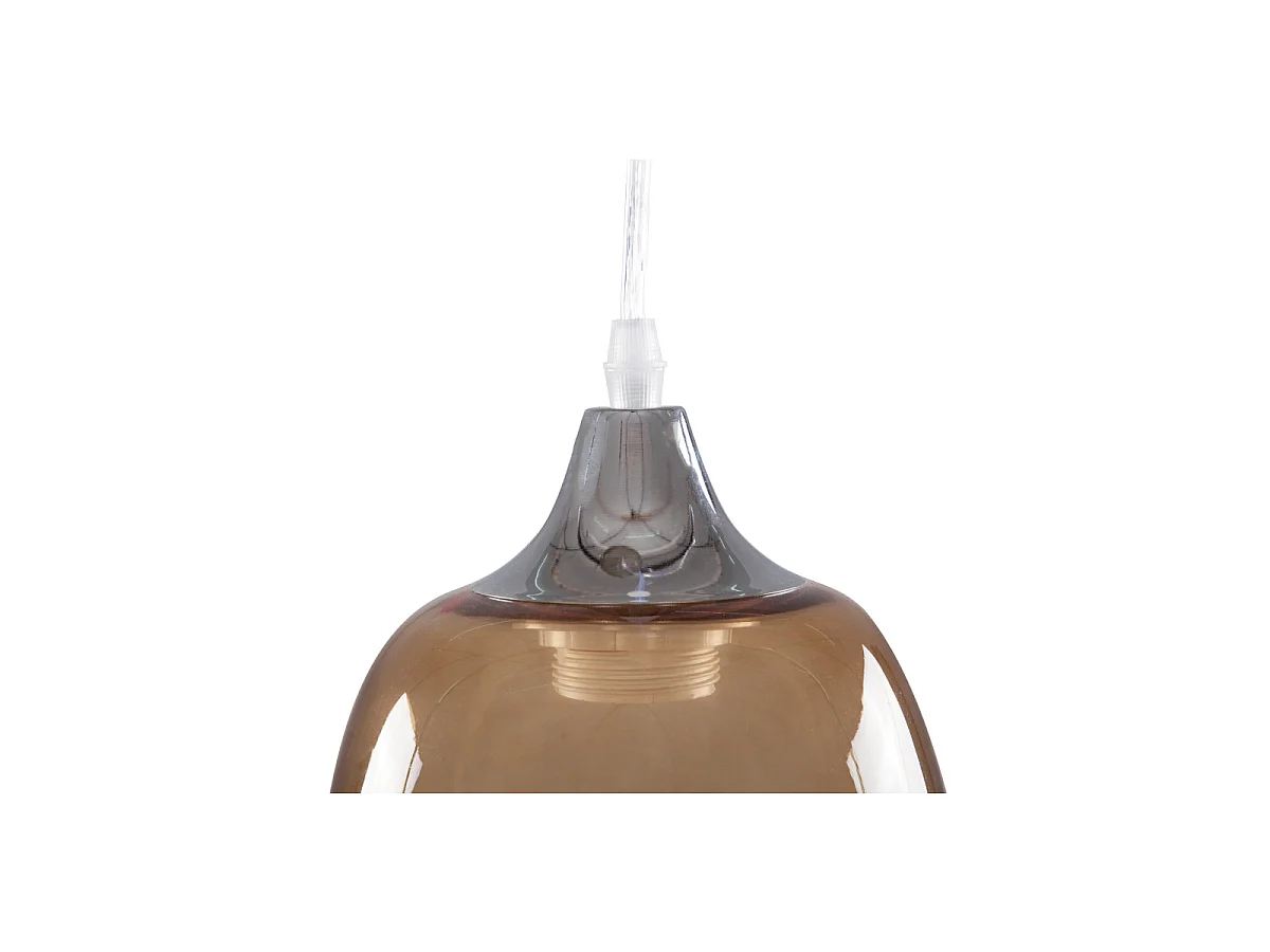 Lampe Suspension en Verre "Kari" 36cm Jaune
