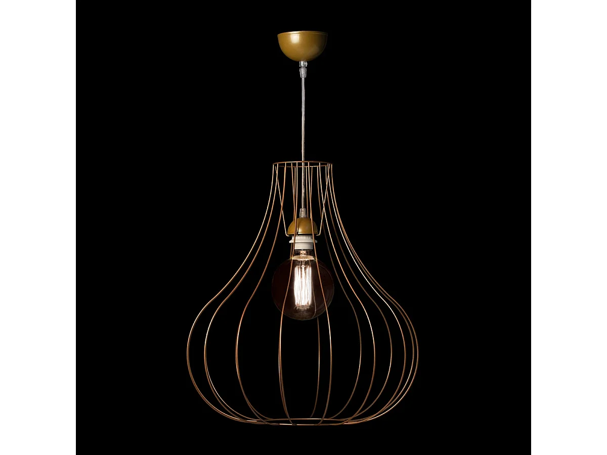 Lampe Suspension en Métal "Leonie" 50cm Or