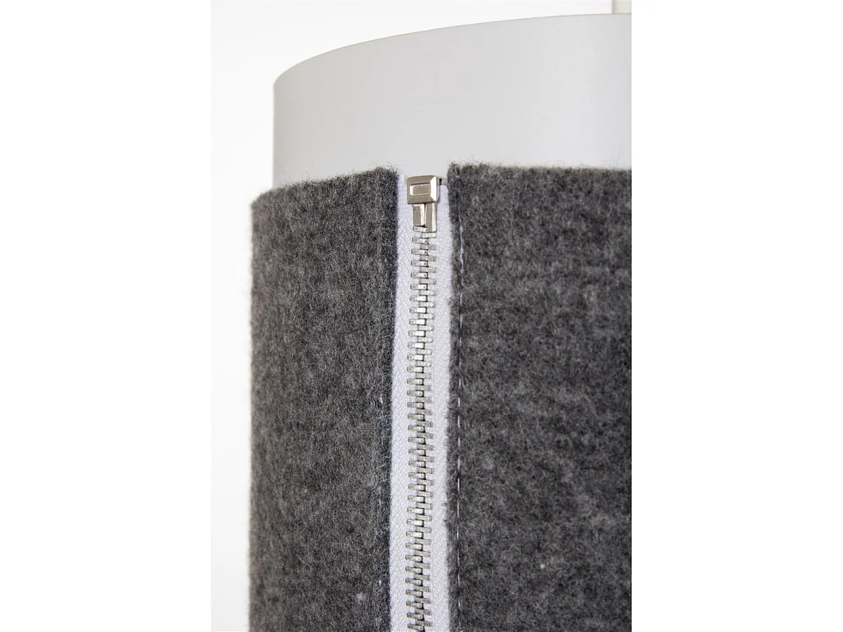Lampe Suspension en Feutre "Zip Star" 52cm Gris