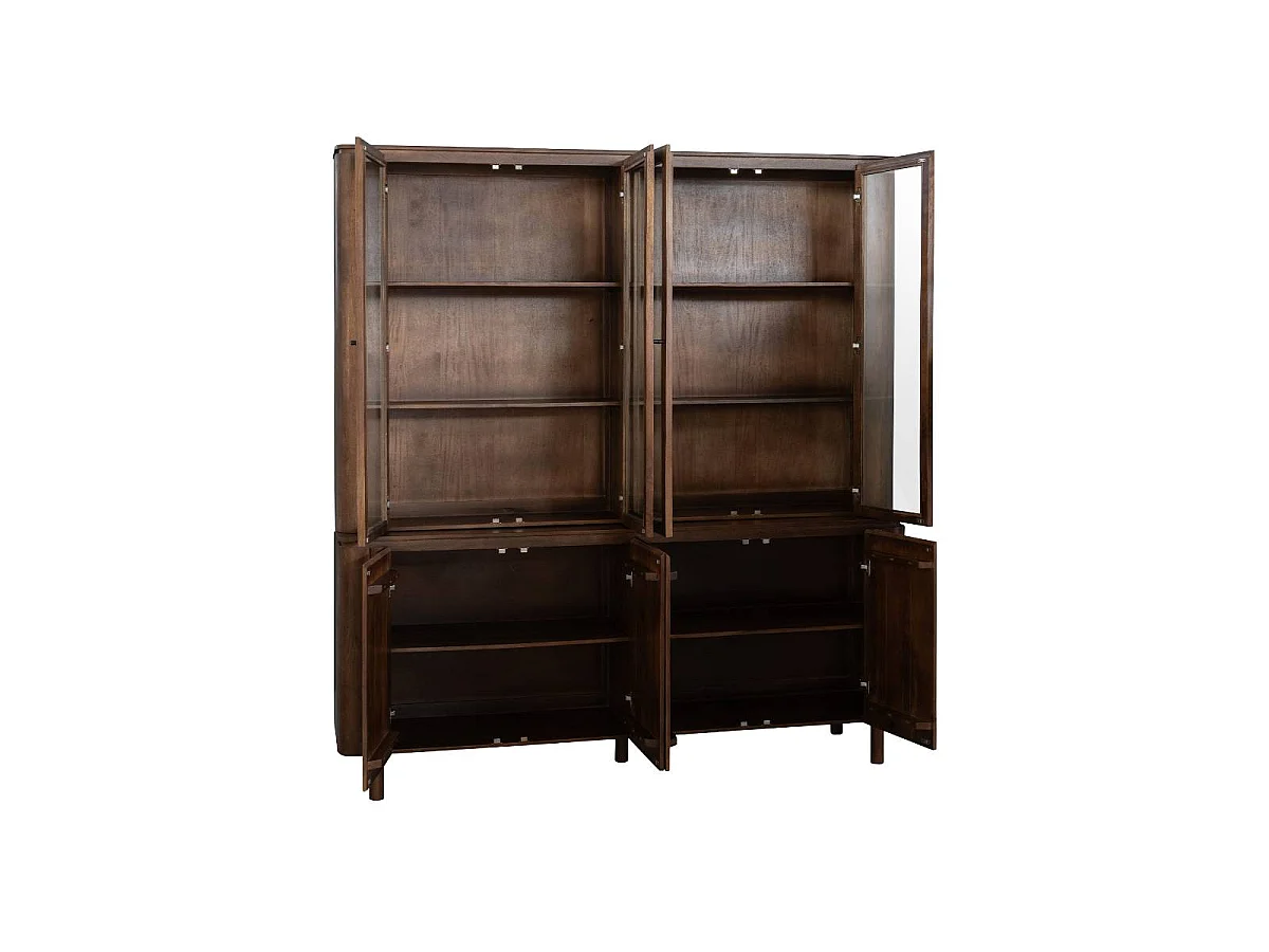 Vaisselier en bois de manguier 210cm Maora
