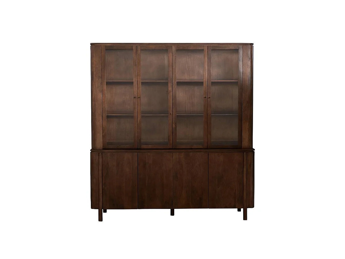Vaisselier en bois de manguier 210cm Maora