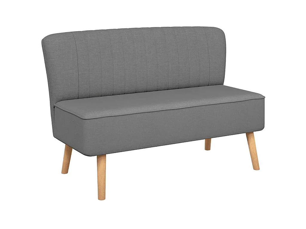 Sofa Stoff 117x55,5x77 cm Hellgrau