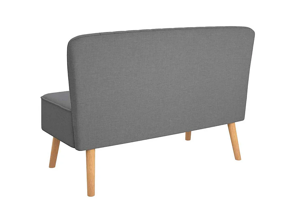 Sofa Stoff 117x55,5x77 cm Hellgrau