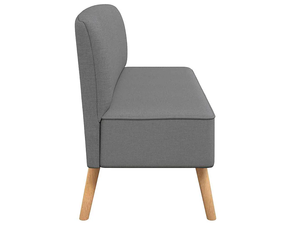 Sofa Stoff 117x55,5x77 cm Hellgrau
