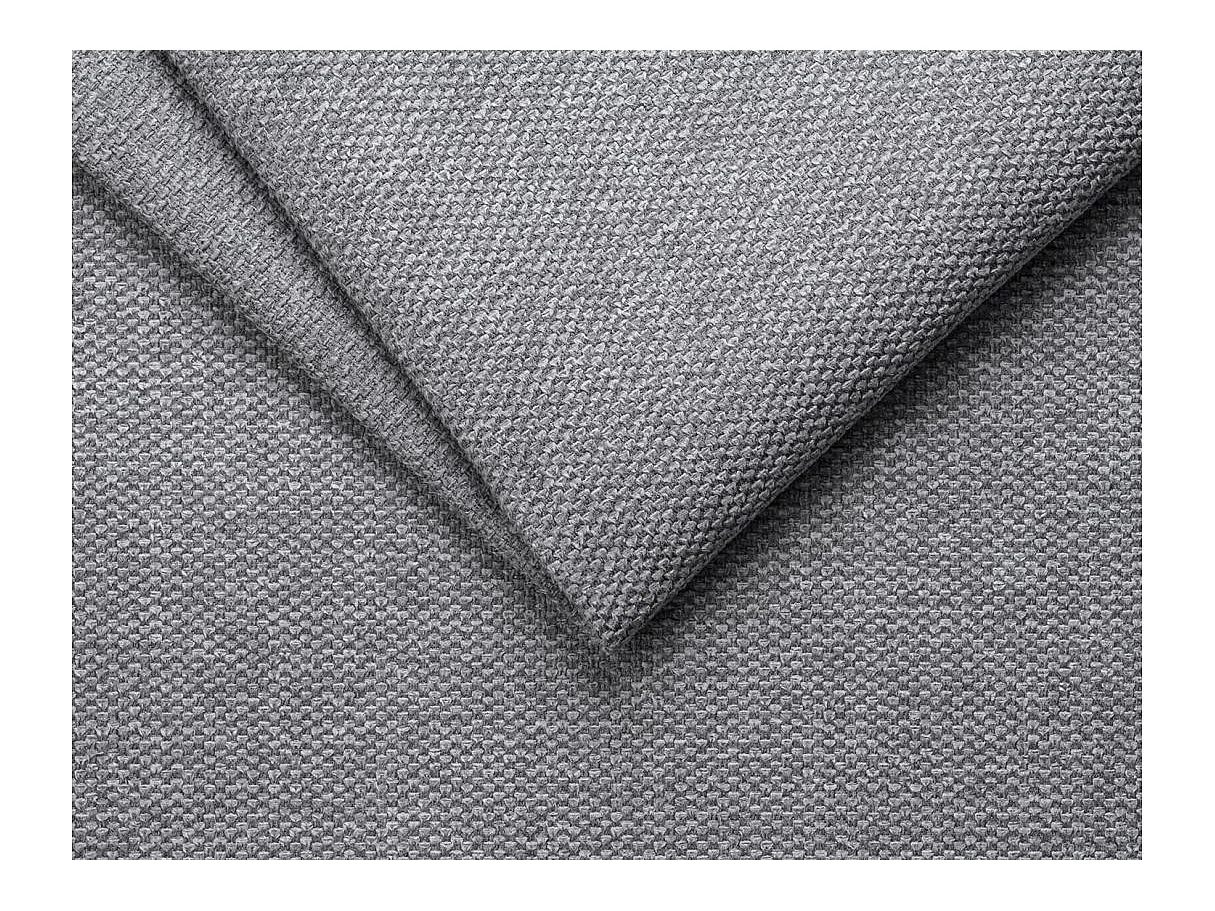 Canapé d'angle convertible 5 places FABIO en tissu texturé - Gris clair - Angle Gauche