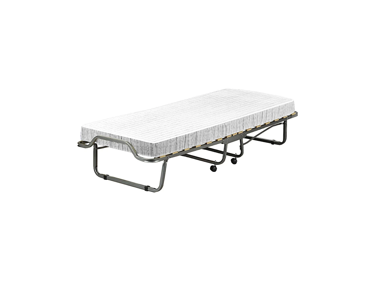 Dpava opklapbed, ruimtebesparend veldbed met 15 latten, inclusief beschermhoes, 100% Made in Italy, 80x200h40 cm, inclusief memory-matras