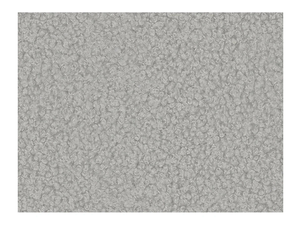 Canapé d'angle ALYA convertible réversible avec rangement en tissu bouclette - Gris clair