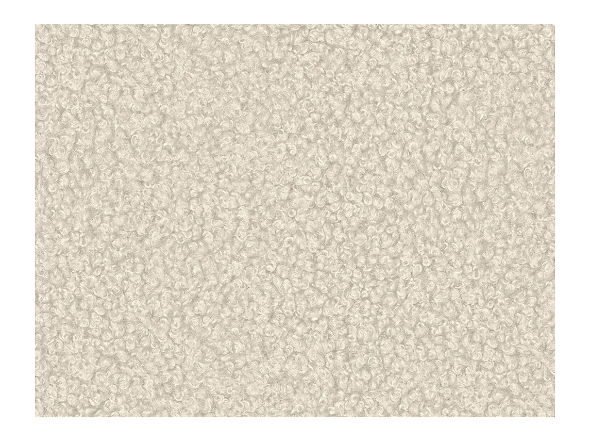 Canapé d'angle ALYA convertible réversible avec rangement en tissu bouclette - Blanc