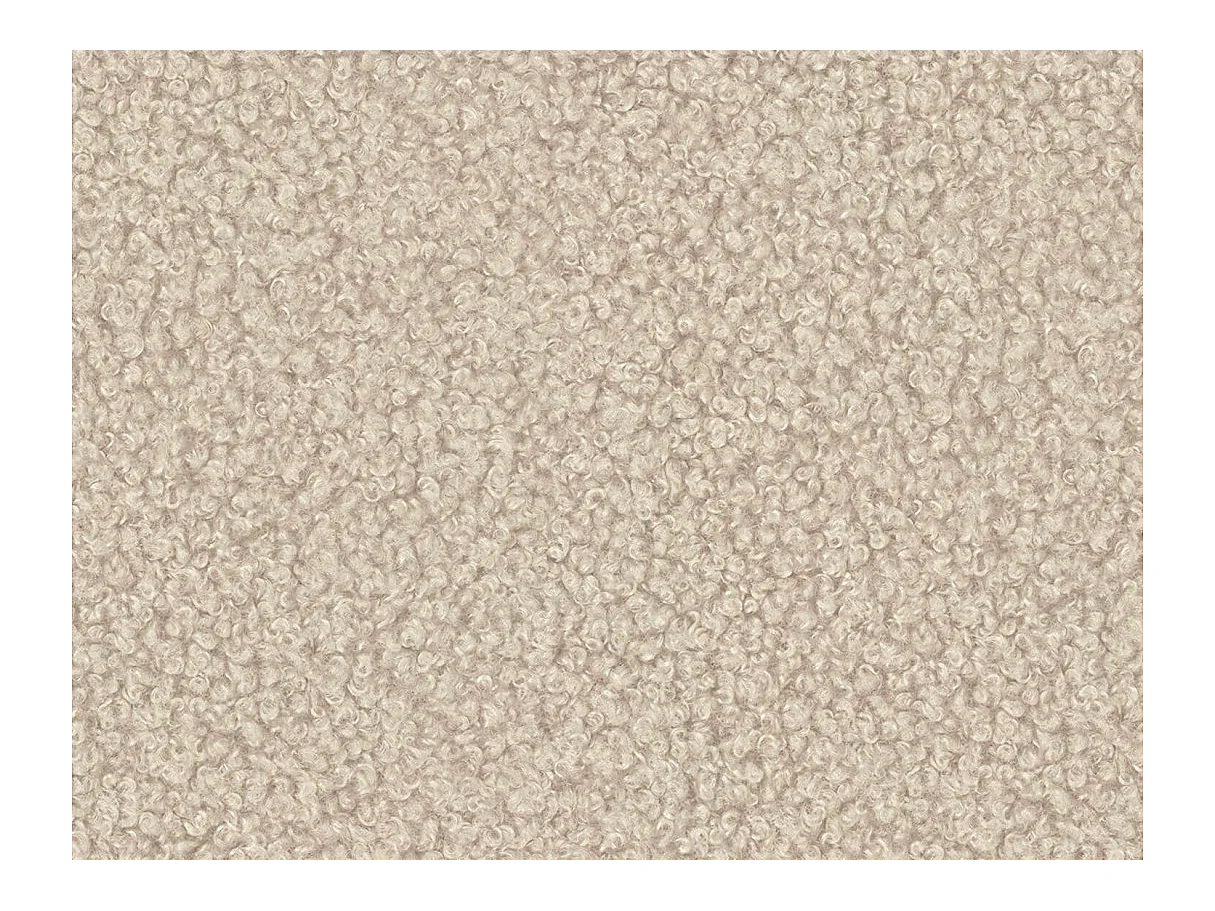 Canapé d'angle ALYA convertible réversible avec rangement en tissu bouclette - Beige