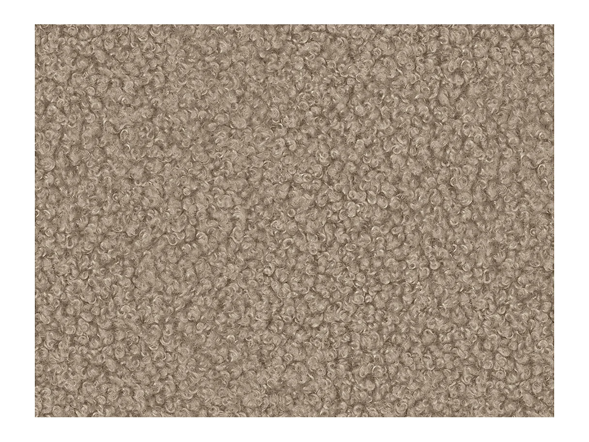 Canapé d'angle ALYA convertible réversible avec rangement en tissu bouclette - Taupe