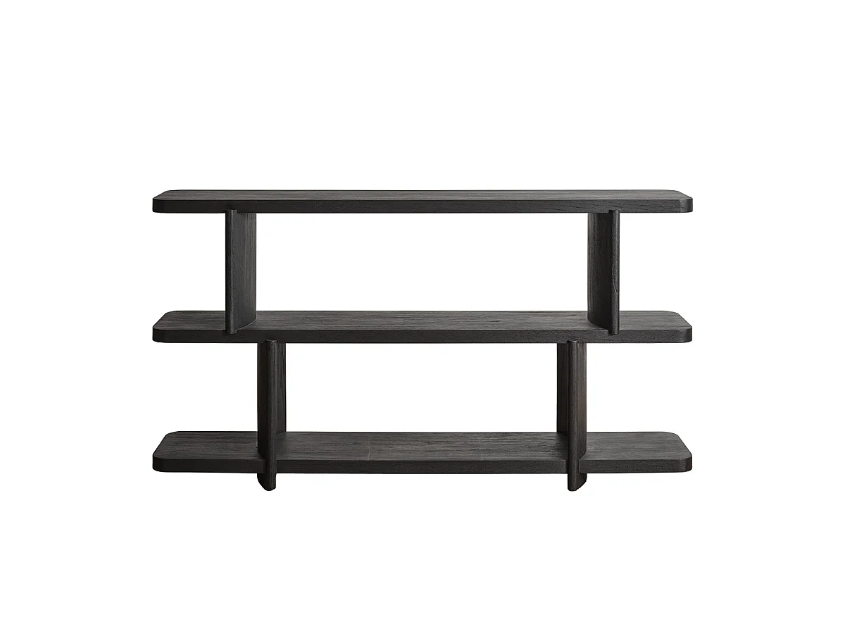 Etagère basse en mindi noir L160 OTTO