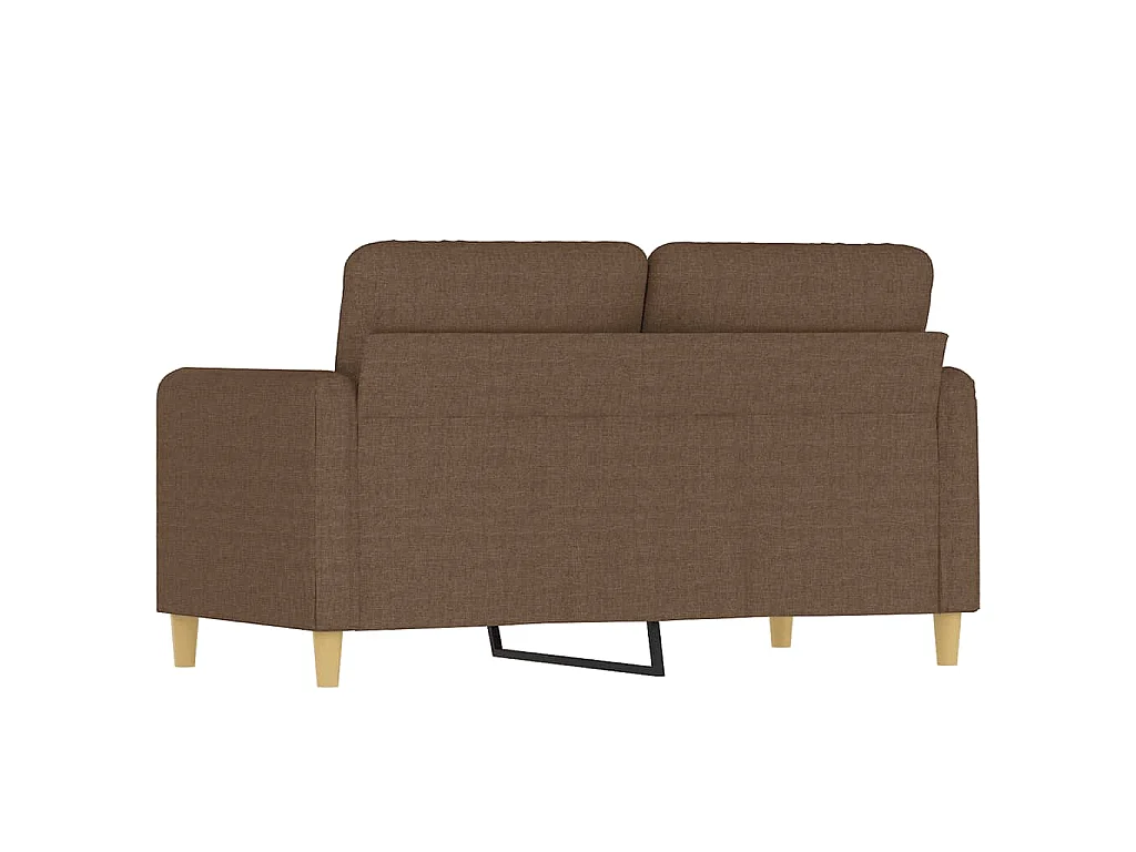 2-Sitzer-Sofa Braun 120 cm Stoff
