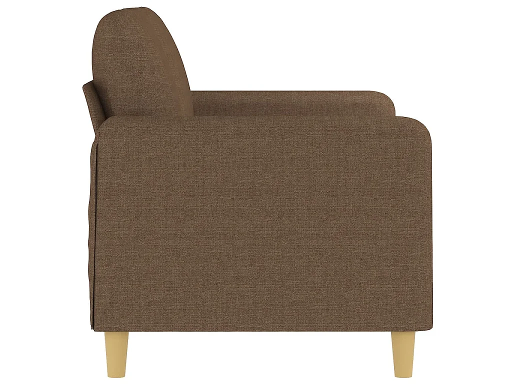 2-Sitzer-Sofa Braun 120 cm Stoff