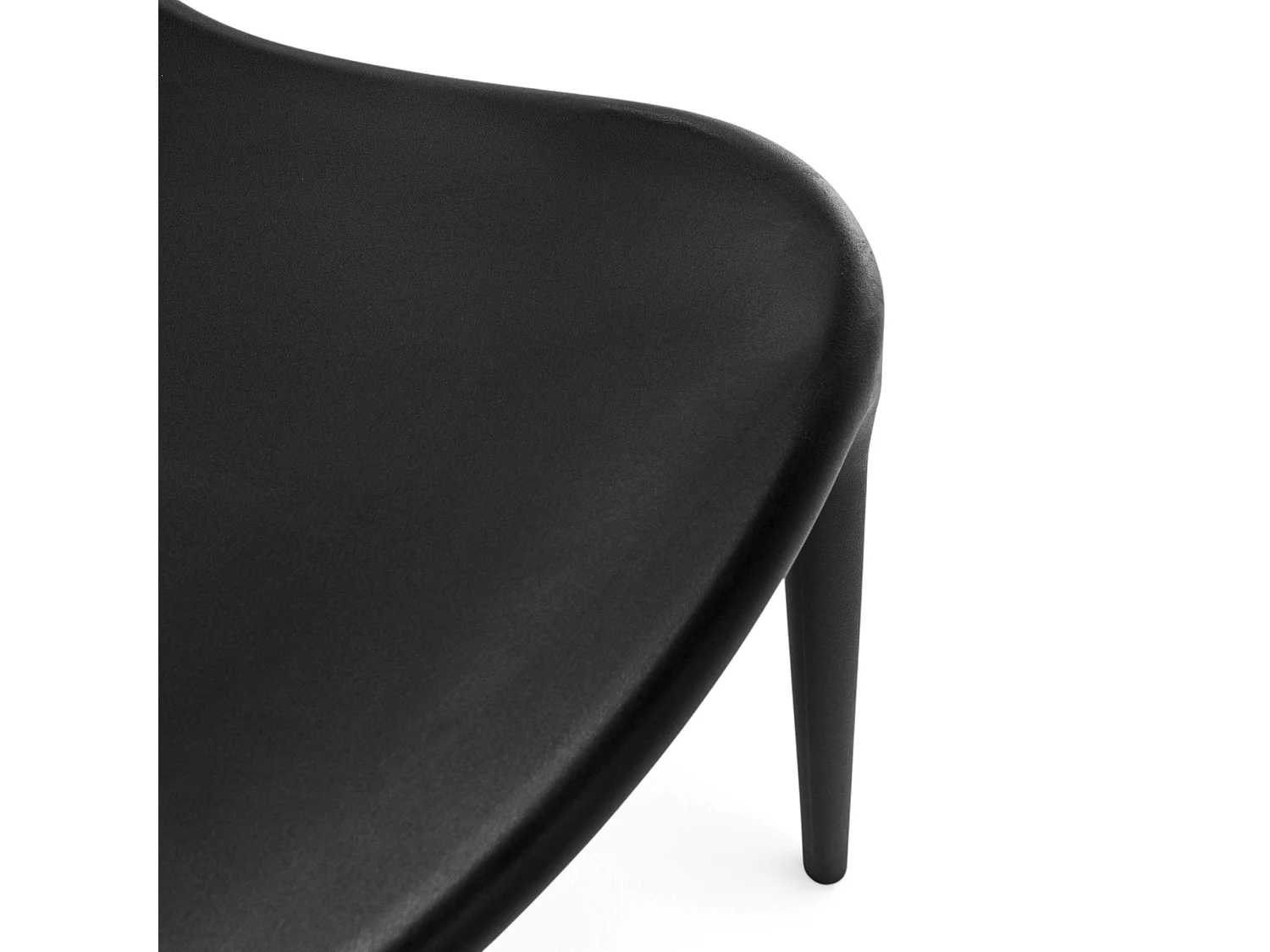 Set van 6 stoelen van zwart polypropyleen, stapelbaar - CODAQUES