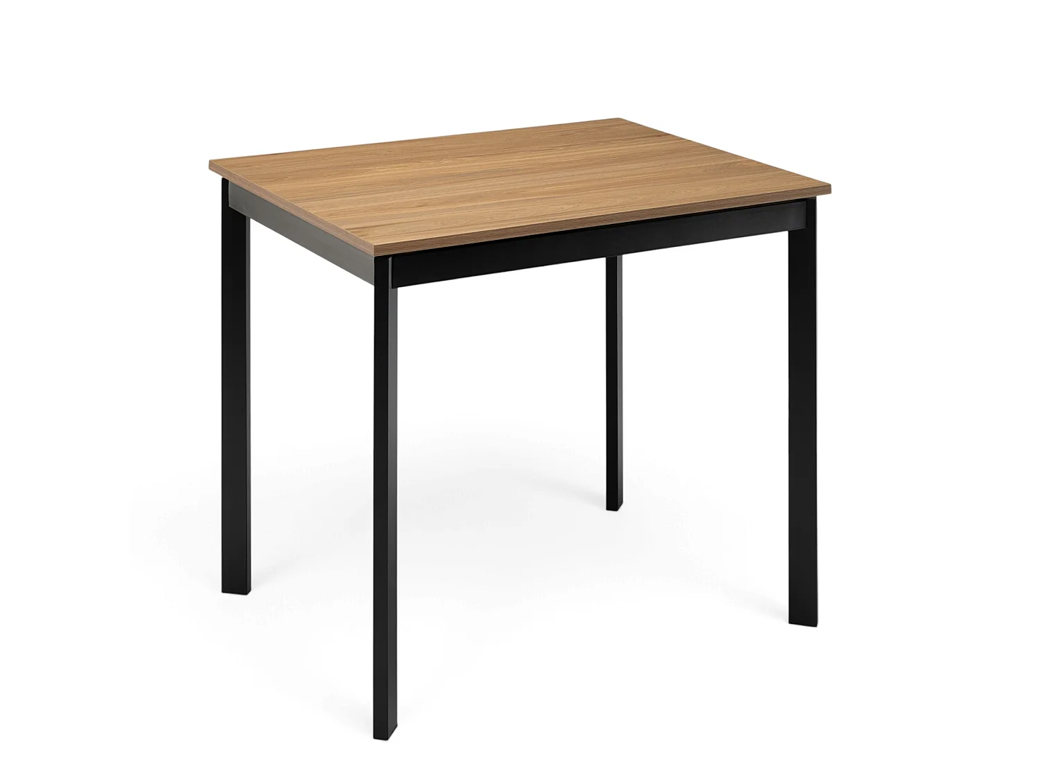 MDF-tafel met melamine-afwerking in verouderd eiken, uitschuifbaar 90-125 x 70 cm - TROPEA
