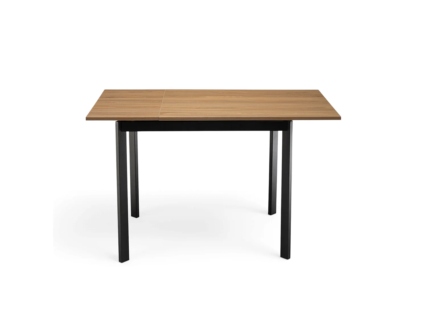 MDF-tafel met melamine-afwerking in verouderd eiken, uitschuifbaar 90-125 x 70 cm - TROPEA