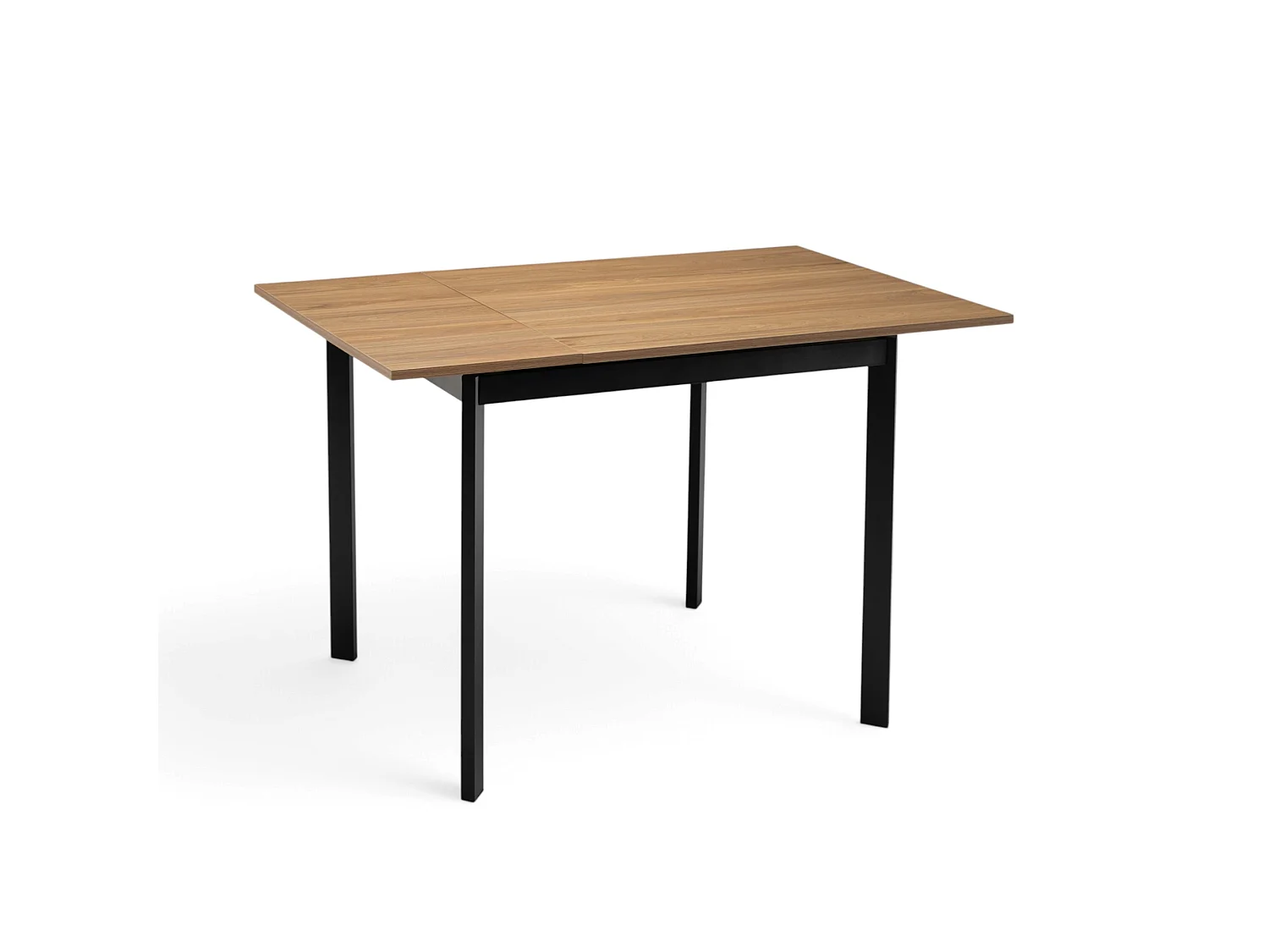 MDF-tafel met melamine-afwerking in verouderd eiken, uitschuifbaar 90-125 x 70 cm - TROPEA