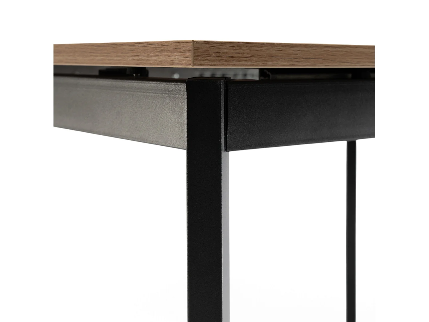 MDF-tafel met melamine-afwerking in verouderd eiken, uitschuifbaar 90-125 x 70 cm - TROPEA