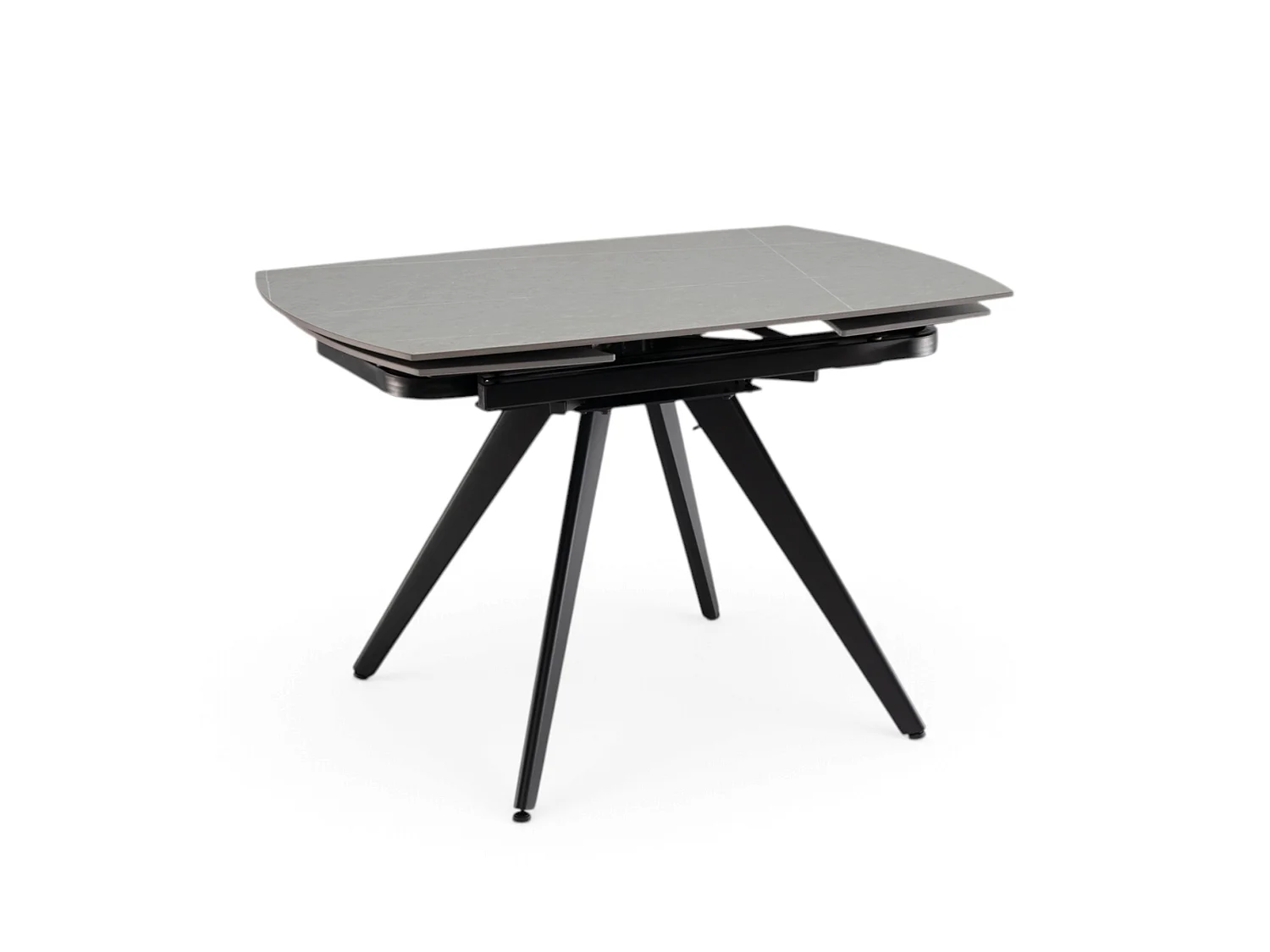 Keramische tafel, afwerking grijze steen, uitschuifbaar 120-180 × 80 cm – LAVEZZI