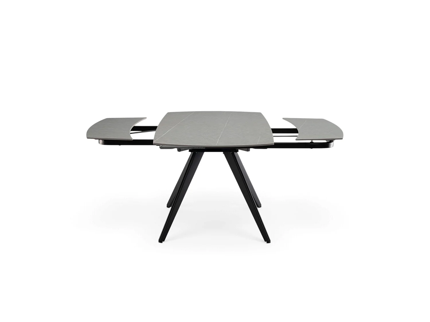 Keramische tafel, afwerking grijze steen, uitschuifbaar 120-180 × 80 cm – LAVEZZI