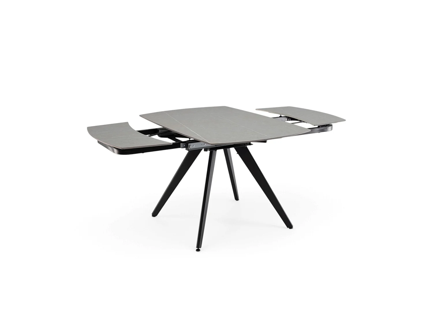 Keramische tafel, afwerking grijze steen, uitschuifbaar 120-180 × 80 cm – LAVEZZI