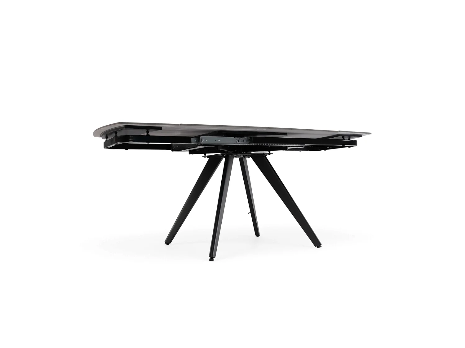Keramische tafel, afwerking grijze steen, uitschuifbaar 120-180 × 80 cm – LAVEZZI