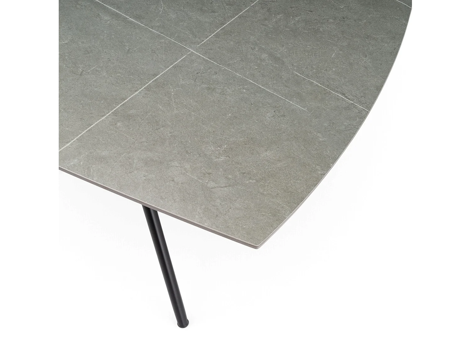 Keramische tafel, afwerking grijze steen, uitschuifbaar 120-180 × 80 cm – LAVEZZI