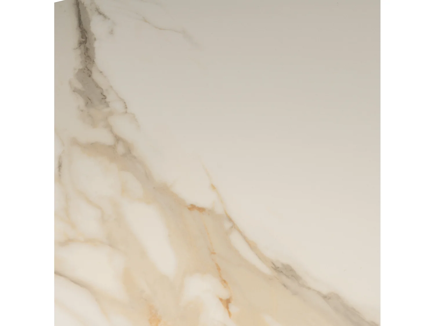 Ausziehbarer Keramiktisch in glänzender Calacatta-Oro-Ausführung, 120–180 × 80 cm-LAVEZZI