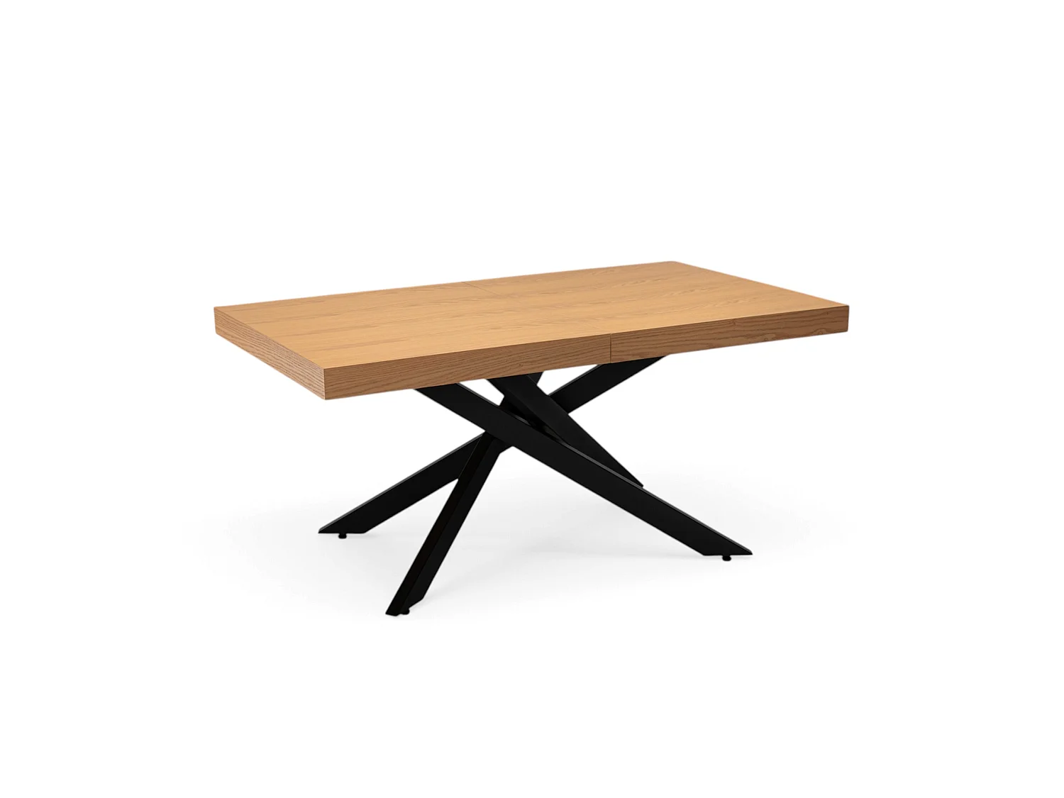Uitschuifbare tafel van eikenfineer, 160-240 × 90 cm – FORTE DEI MARMI