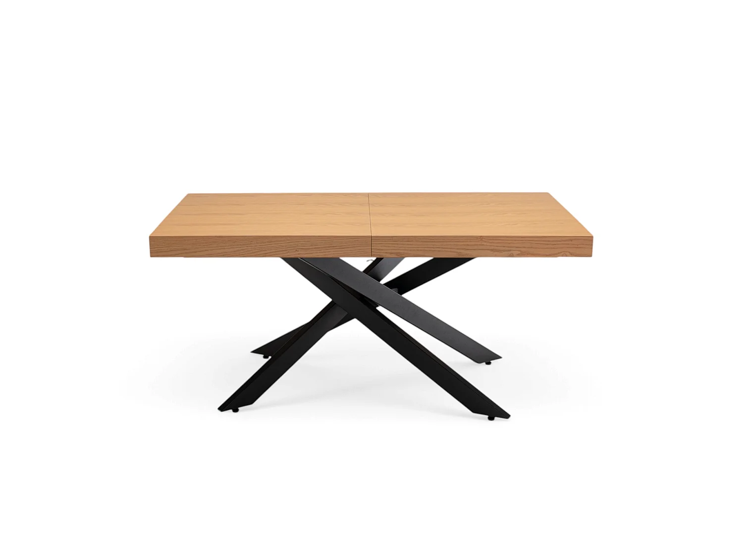 Uitschuifbare tafel van eikenfineer, 160-240 × 90 cm – FORTE DEI MARMI