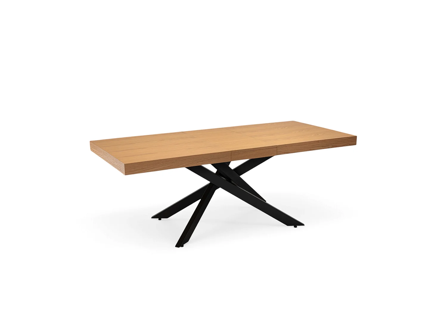 Uitschuifbare tafel van eikenfineer, 160-240 × 90 cm – FORTE DEI MARMI