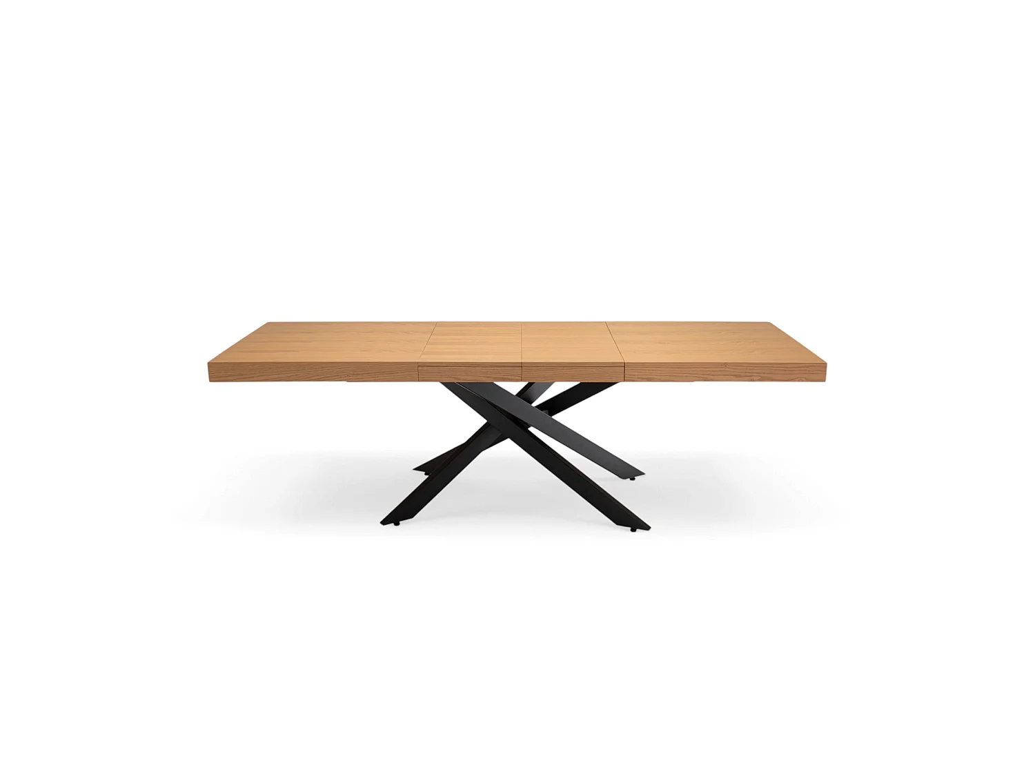 Uitschuifbare tafel van eikenfineer, 160-240 × 90 cm – FORTE DEI MARMI