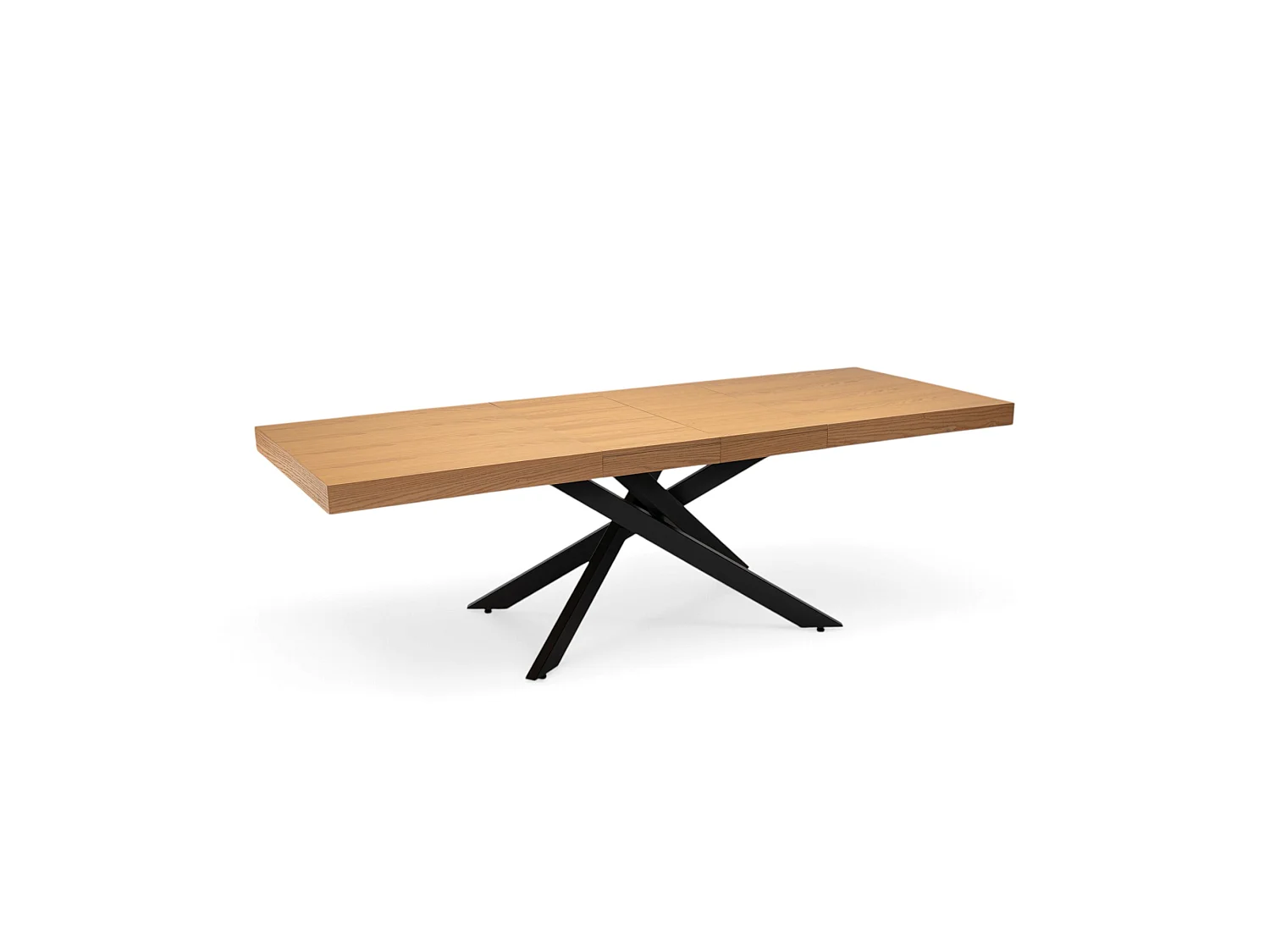 Uitschuifbare tafel van eikenfineer, 160-240 × 90 cm – FORTE DEI MARMI
