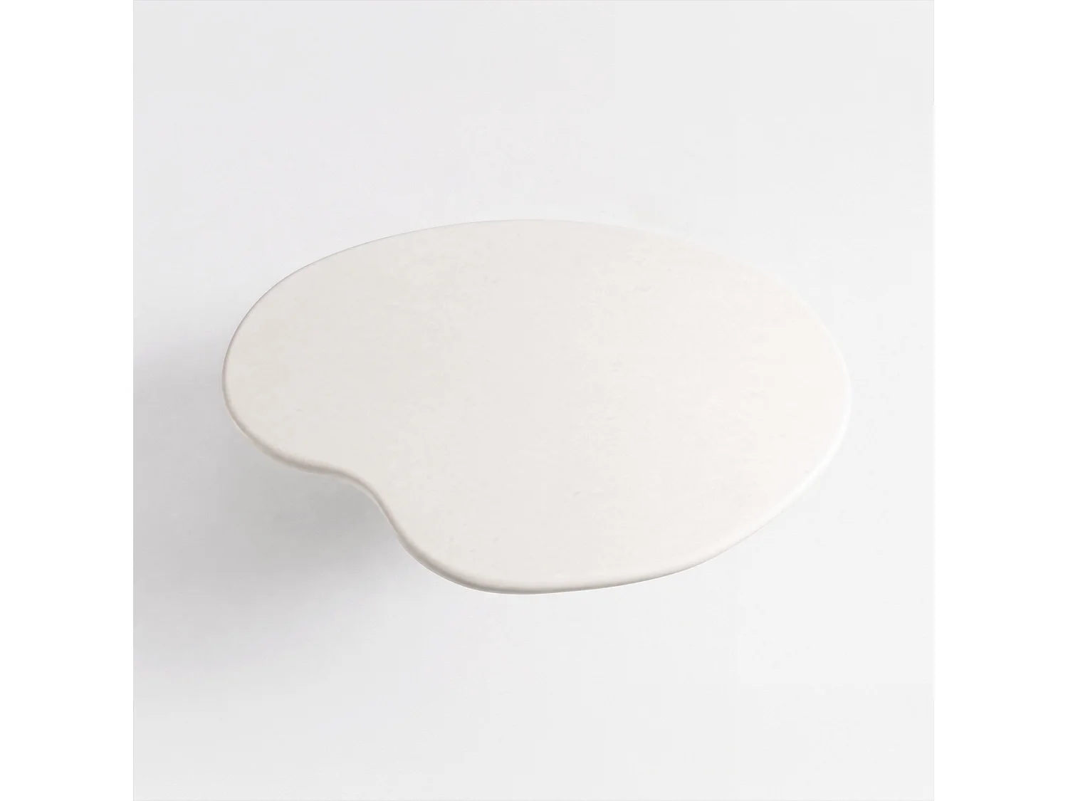 Mesa centro orgánica cruda, fibra de arcilla efecto hormigón 87 cm - Anafi