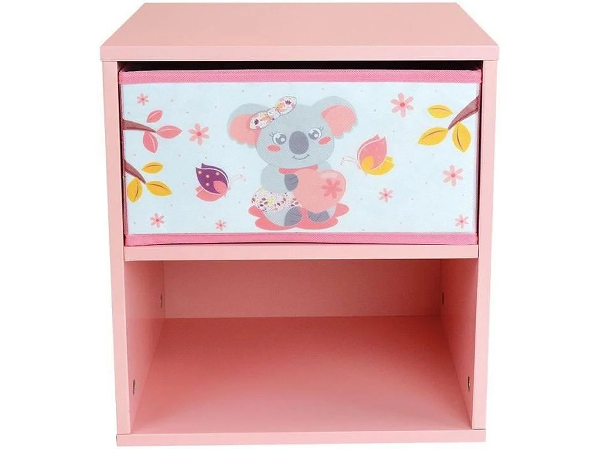 Table de chevet enfant CALLY MIMI KOALA - FUN HOUSE, MDF, 36 x 33 x 30 cm