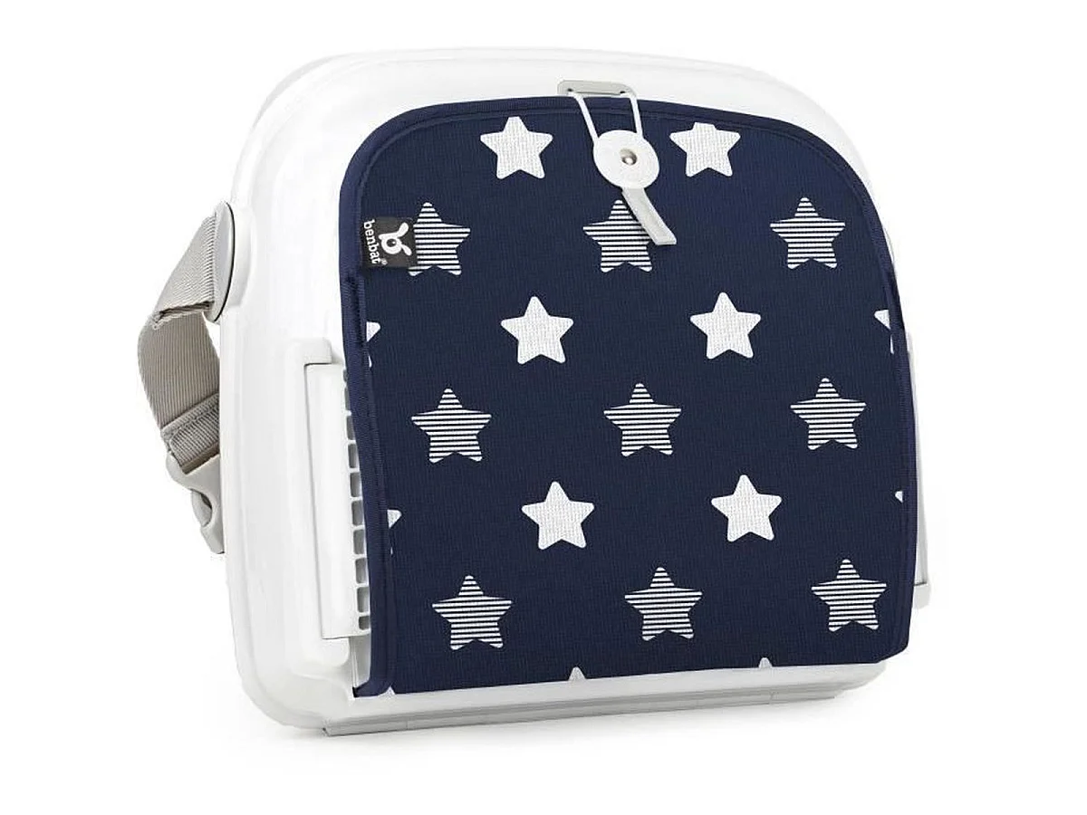 BENBAT Siège d'appoint bébé portable pliable avec harnais de sécurité réglable, bleu