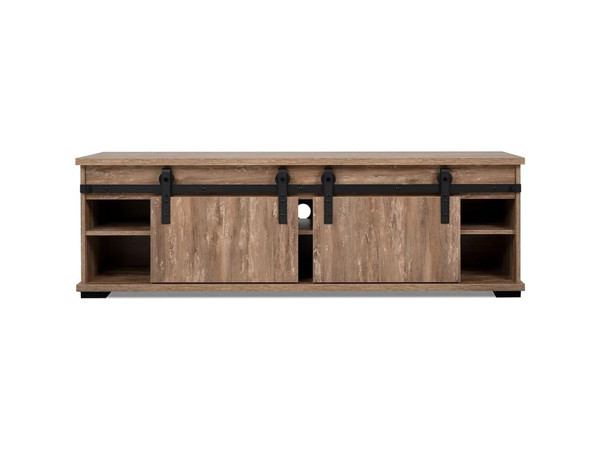 Finori Marrakesch - Meuble TV bas 160 cm décor Chêne Valhalla