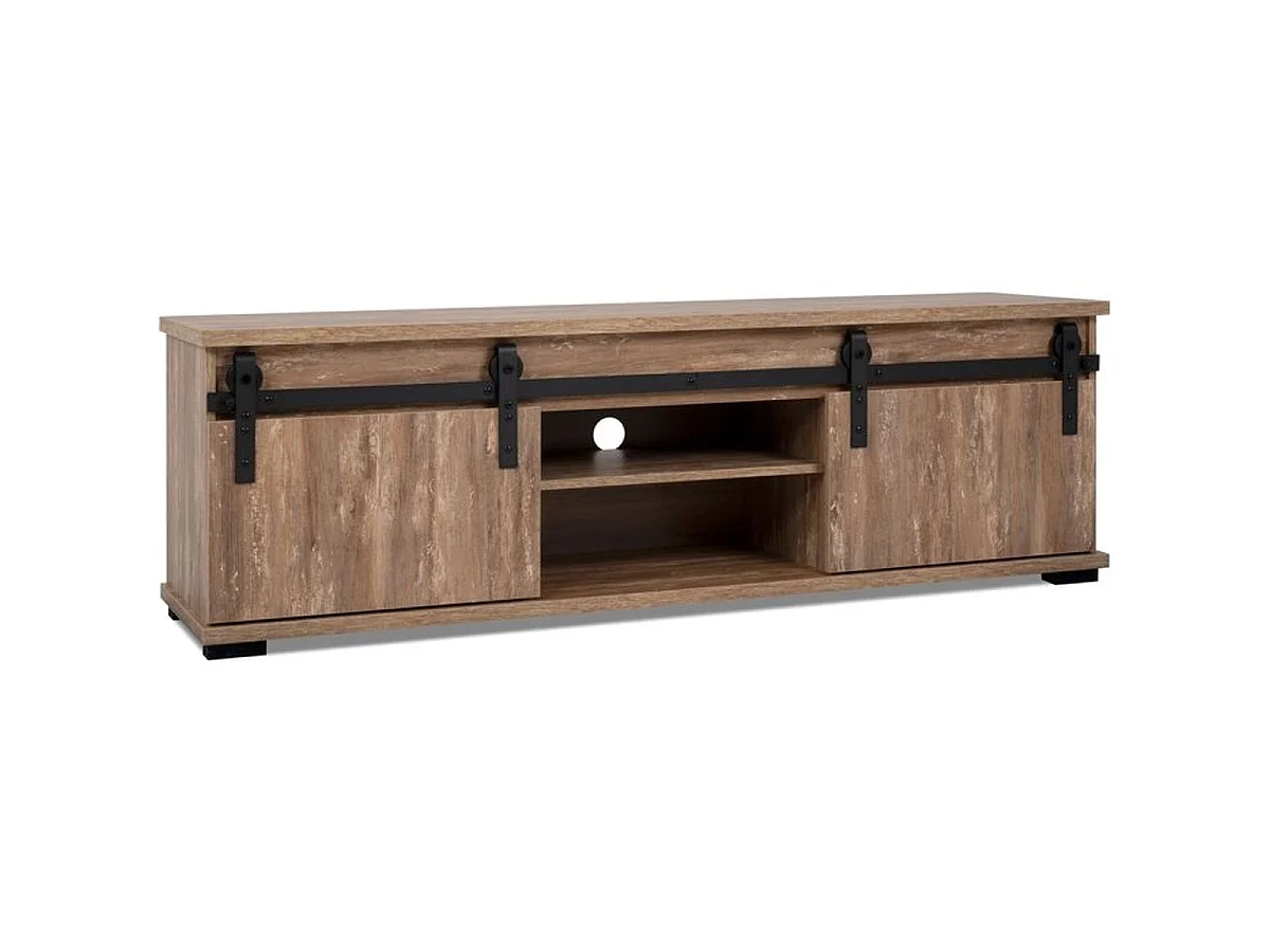 Finori Marrakesch - Meuble TV bas 160 cm décor Chêne Valhalla