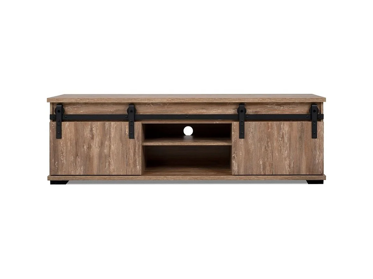 Finori Marrakesch - Meuble TV bas 160 cm décor Chêne Valhalla