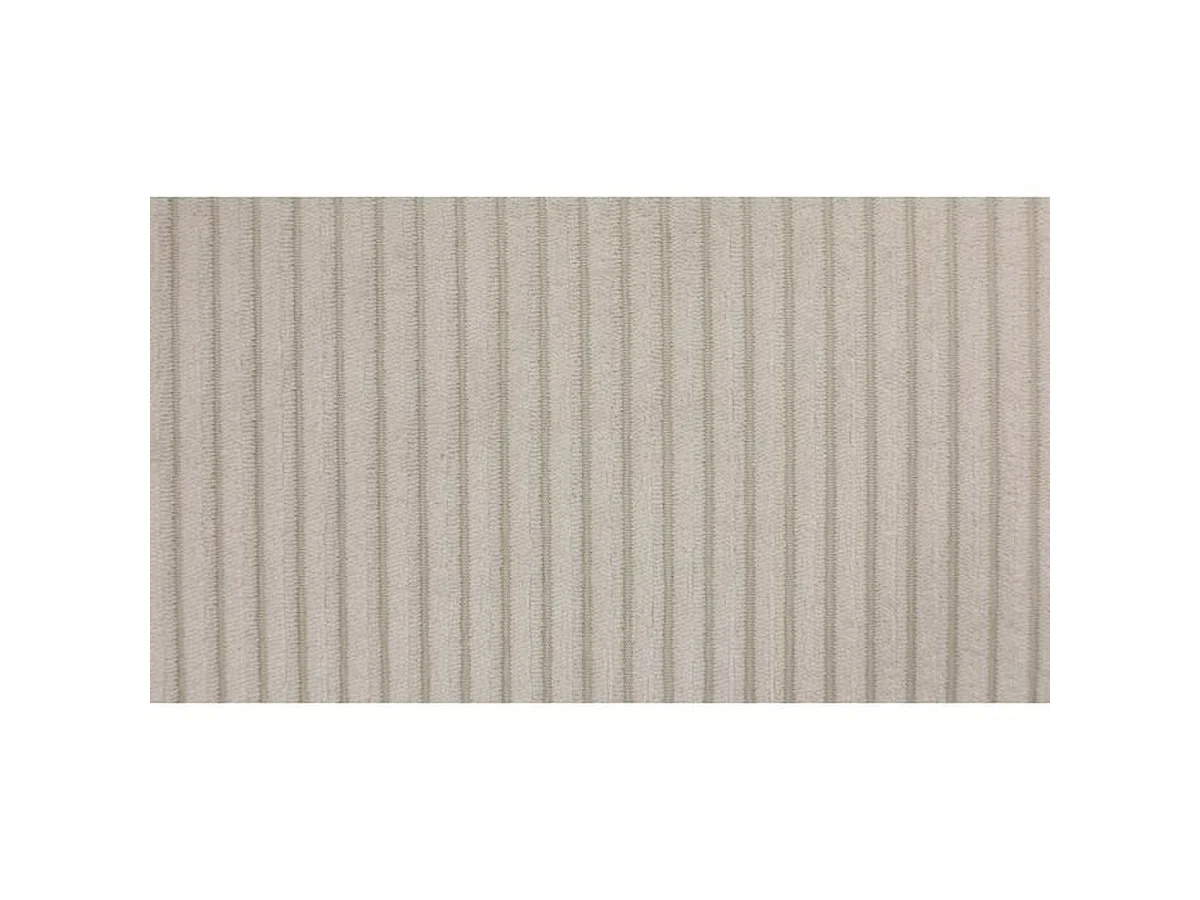 Canapé d'angle convertible CASAPY NIRVANA 4 places velours côtelé perle L247 x P183 x H87