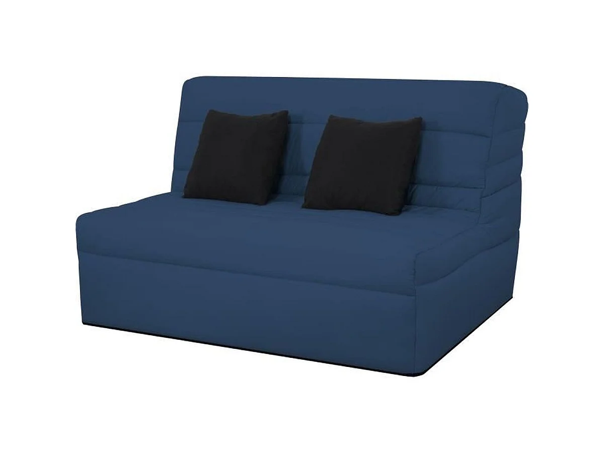 Dunlopillo REVEUR BZ canapé-lit 2 places avec matelas Slyde 13 cm - Bleu