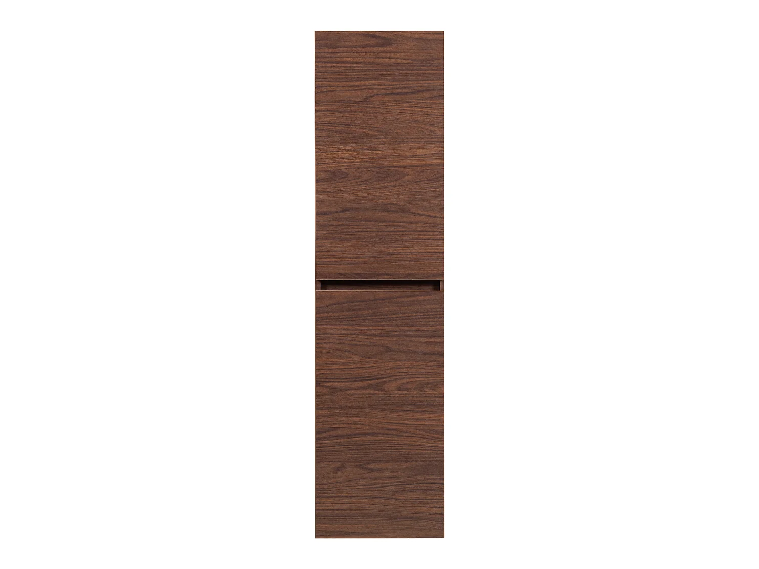 Wandhängender Badezimmerschrank, Farbe: Eiche Walnuss, 136 x 27 x 35 cm