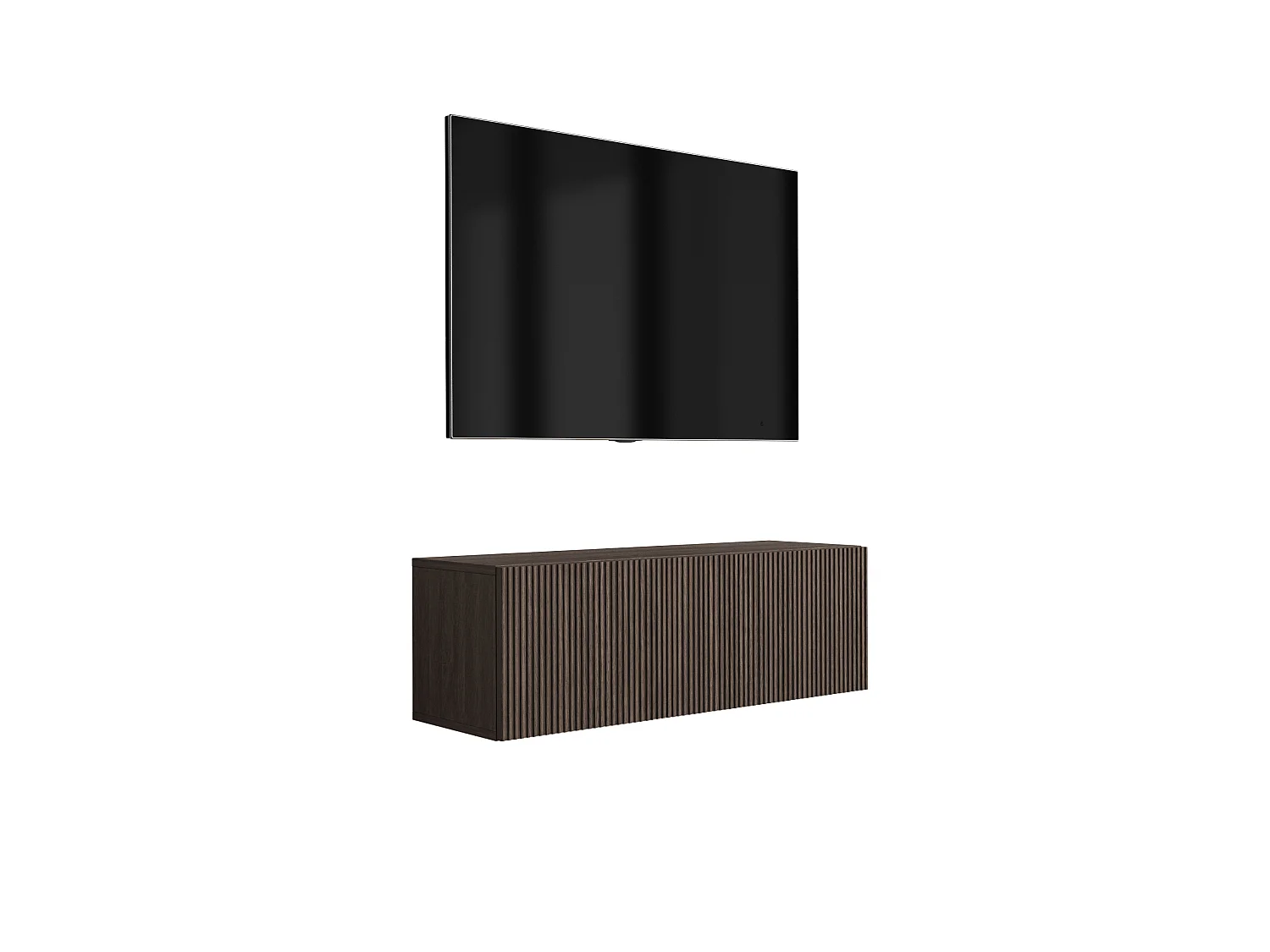 Dunin eikenhouten tv-meubel, 100 x 32 x 34 cm