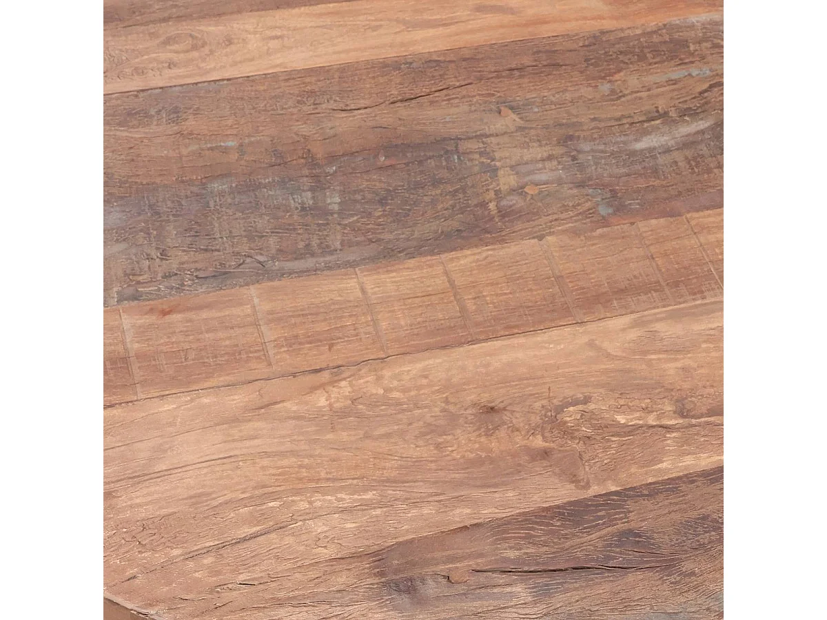 Table basse ronde en bois recyclé Indra