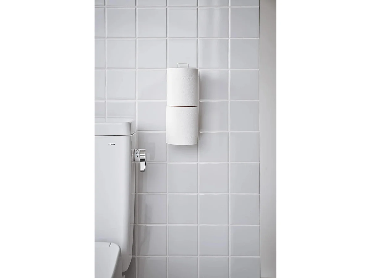 Porte papier toilettes avec ventouse - H25 cm