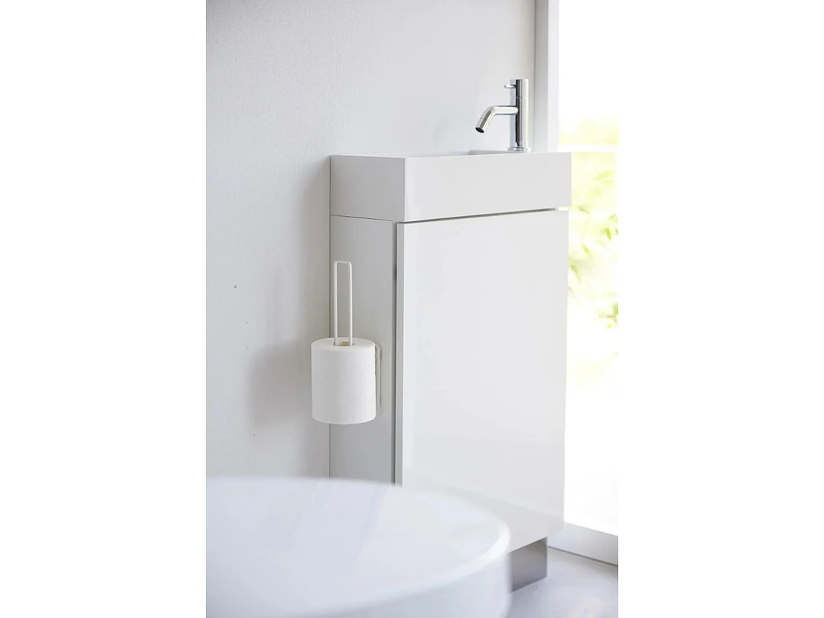 Porte papier toilettes avec ventouse - H25 cm