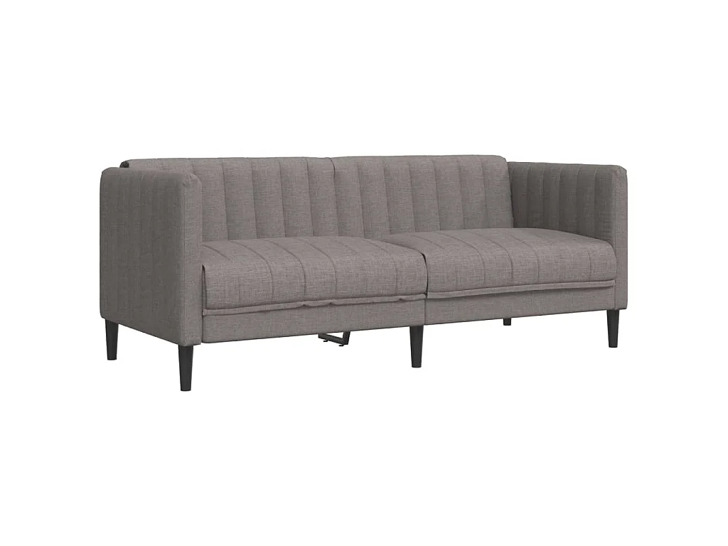 Sofá de 2 plazas tela gris taupe