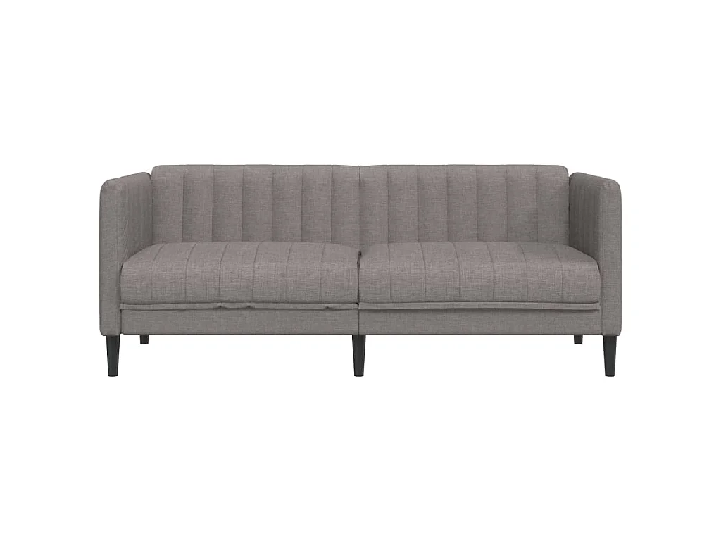 Sofá de 2 plazas tela gris taupe