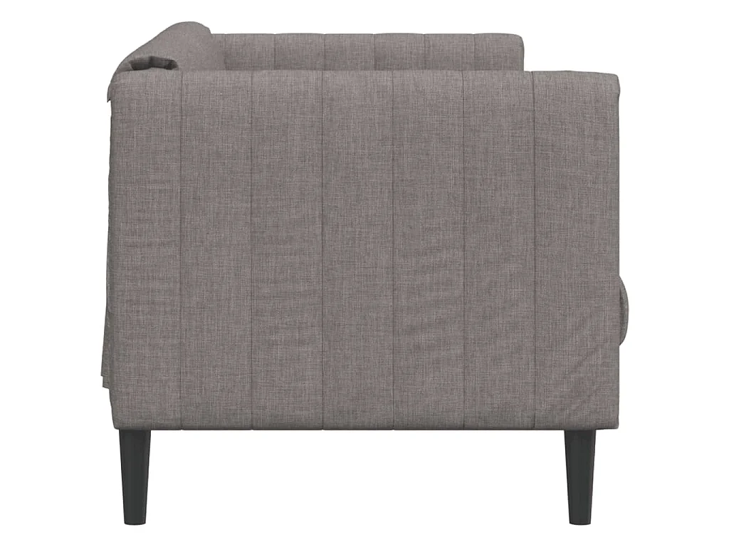 Sofá de 2 plazas tela gris taupe
