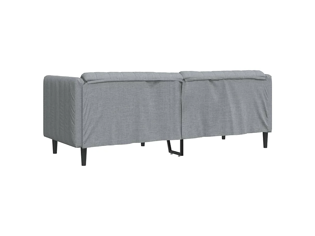 Canapé à 3 places gris clair tissu
